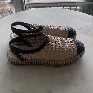 Tory Burch Woven Platforms